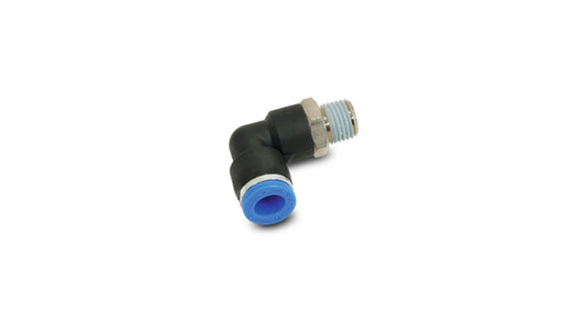 Vibrant Pneumatic Push Lock Male Elbow Fitting, for 1/4" O.D. Tubing (1/8" NPT Thread) - 2667